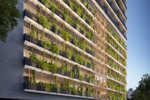 23E32_15_EXT_FACHADA ESQUINA BASE BLUE HOUR_VISUALIZAÇÃO